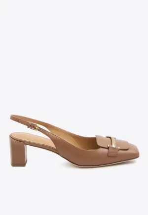 50 Leather Slingback Pumps