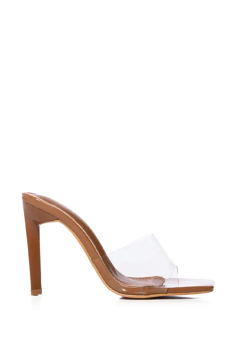 AZALEA WANG DROP STILETTO SANDAL IN NUDE