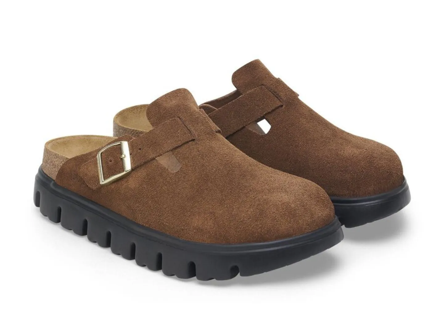 Birkenstock: Boston Chunky in Dark Tea