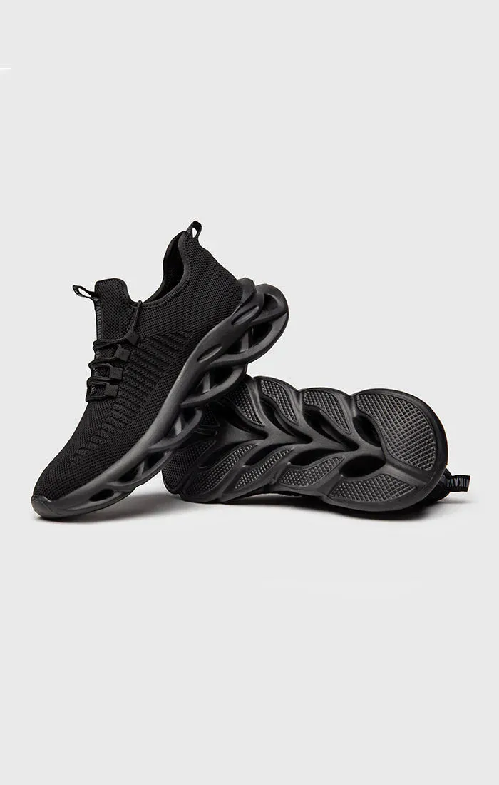 Black Structure Sneakers