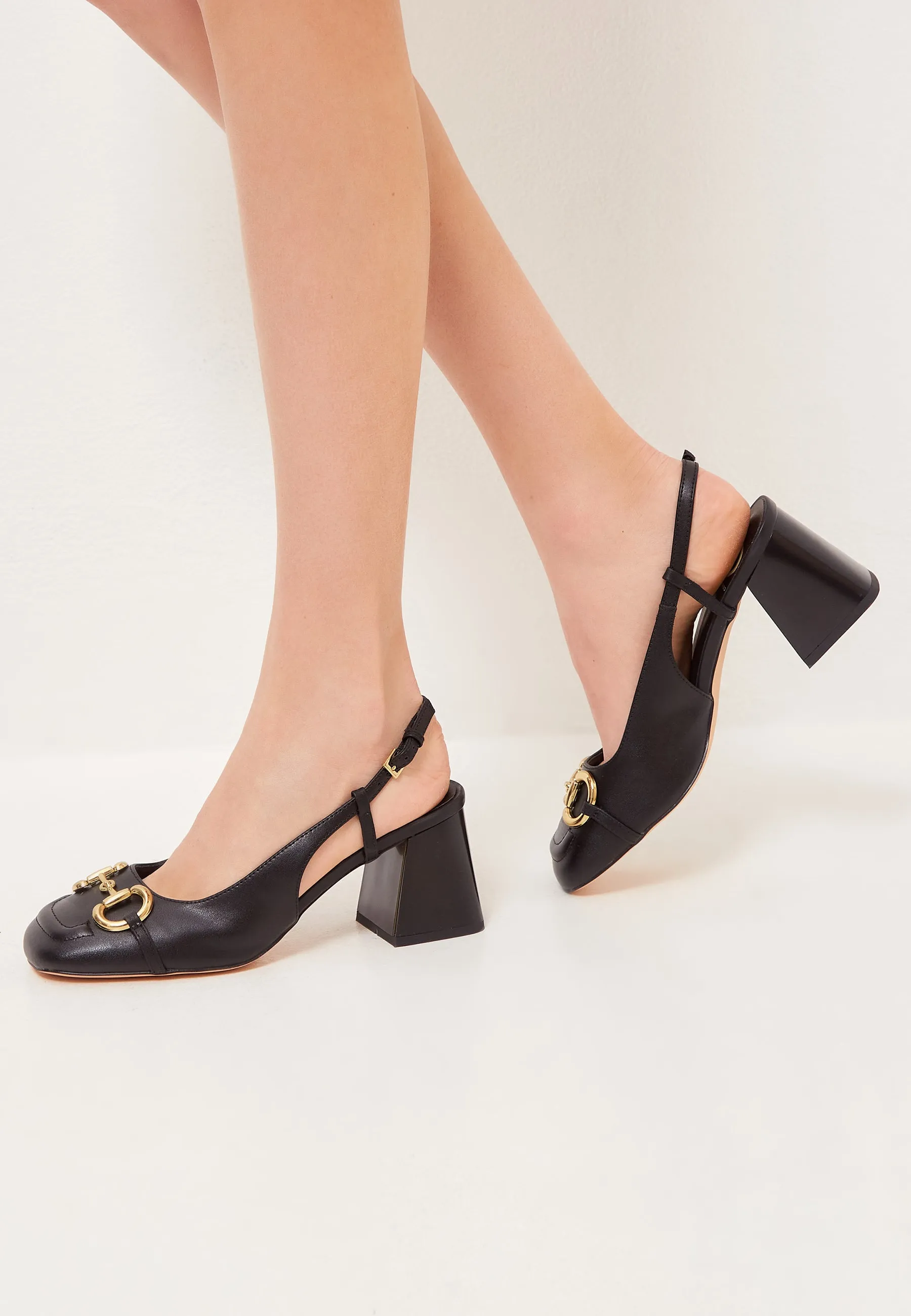 Block Heel Pumps Anais - Black