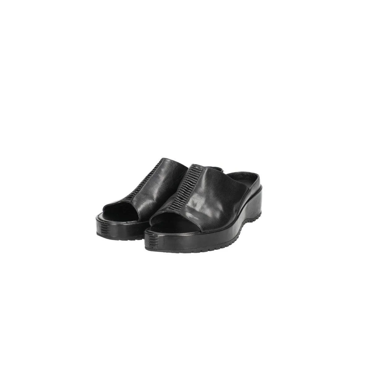 Cole Haan Sigrid Platform Sandals Leather Black Colour For Women