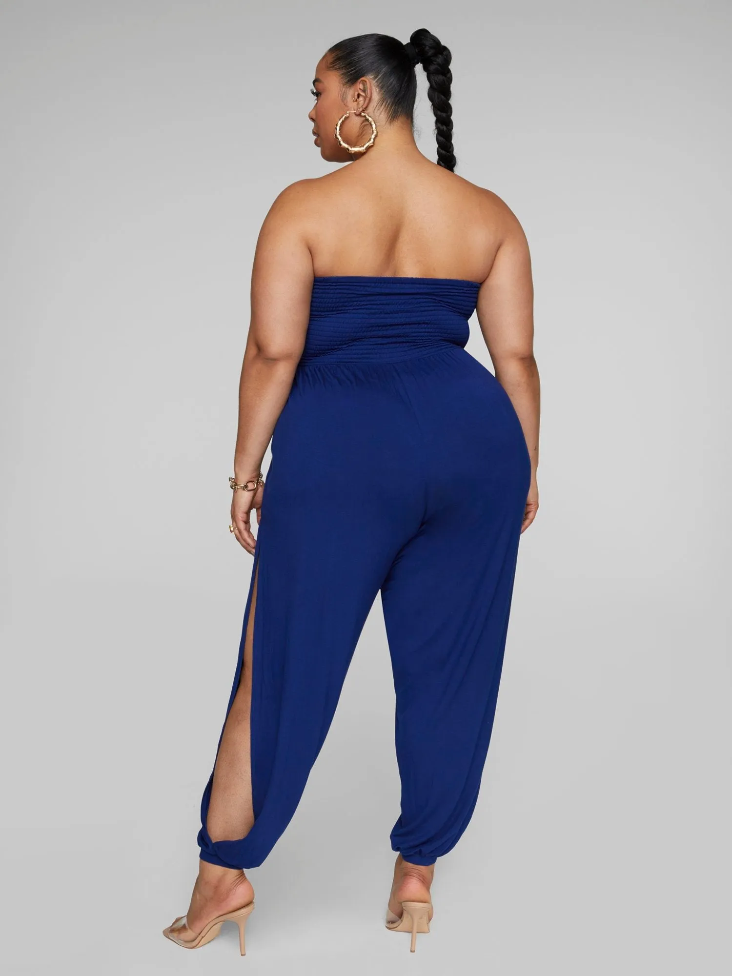 Fashion To Figure - Trinity Side Slit Leg Jumpsuit