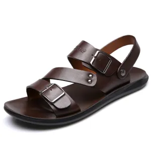 Funki Buys | Shoes | Men's Summer Fashion Leather Sandals