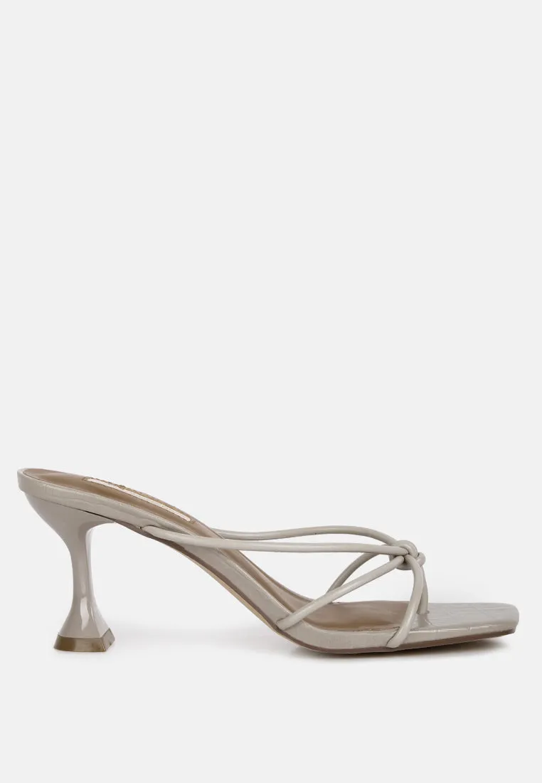 Georgia Strappy Spool Heel Sandals