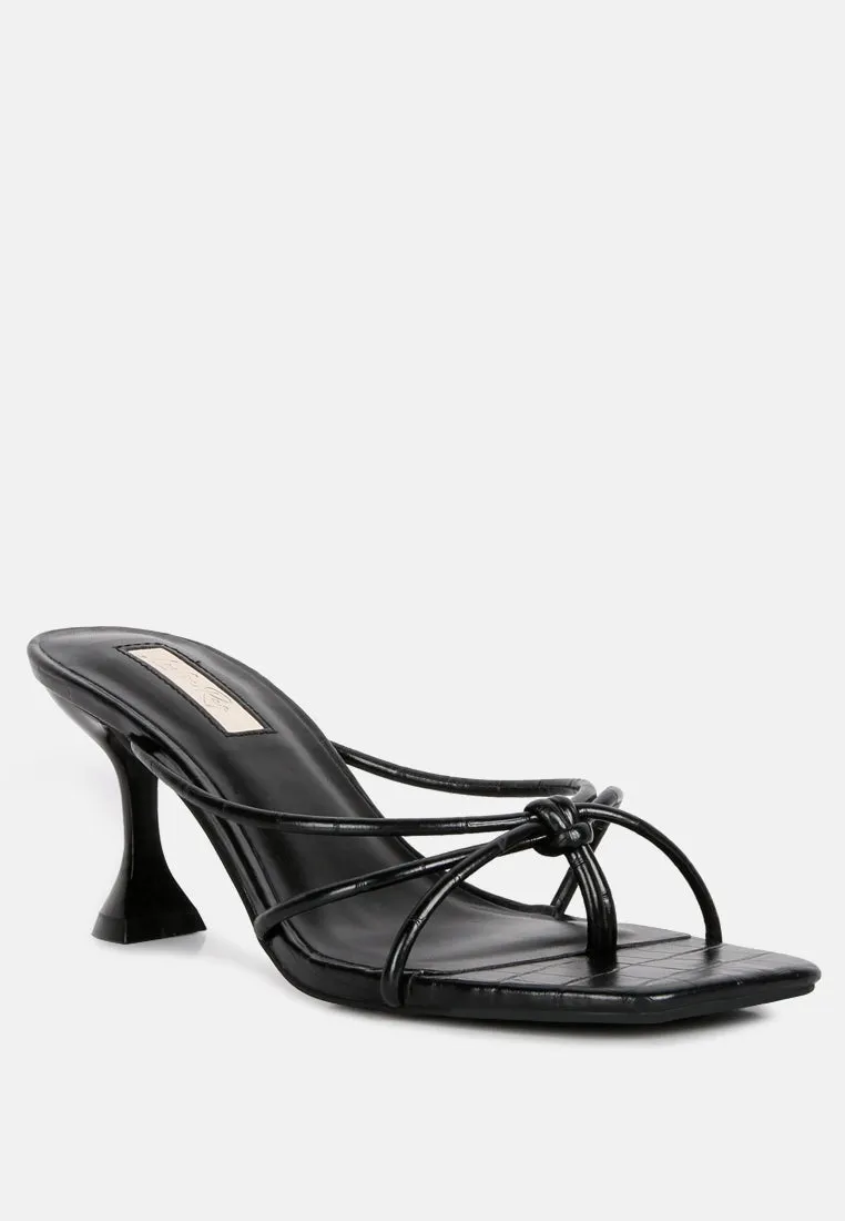 Georgia Strappy Spool Heel Sandals