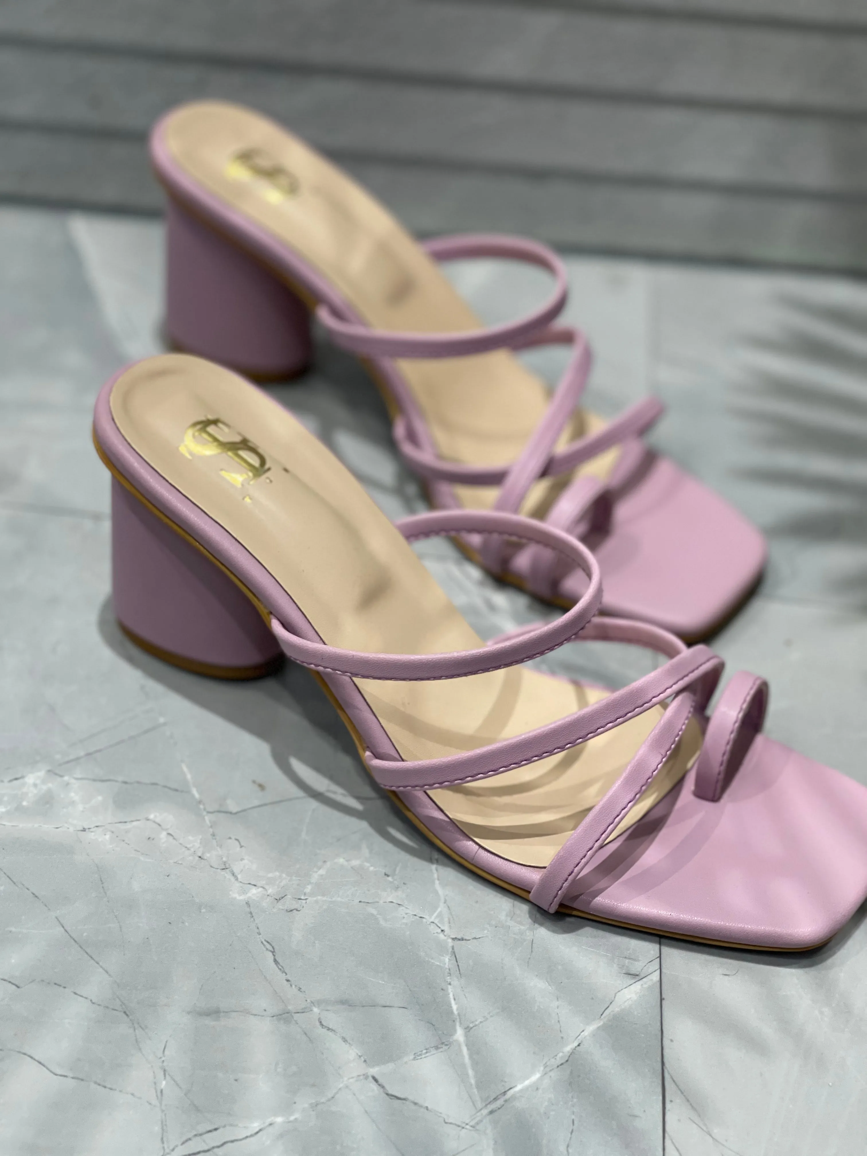 Hazel Mauve Strappy heels