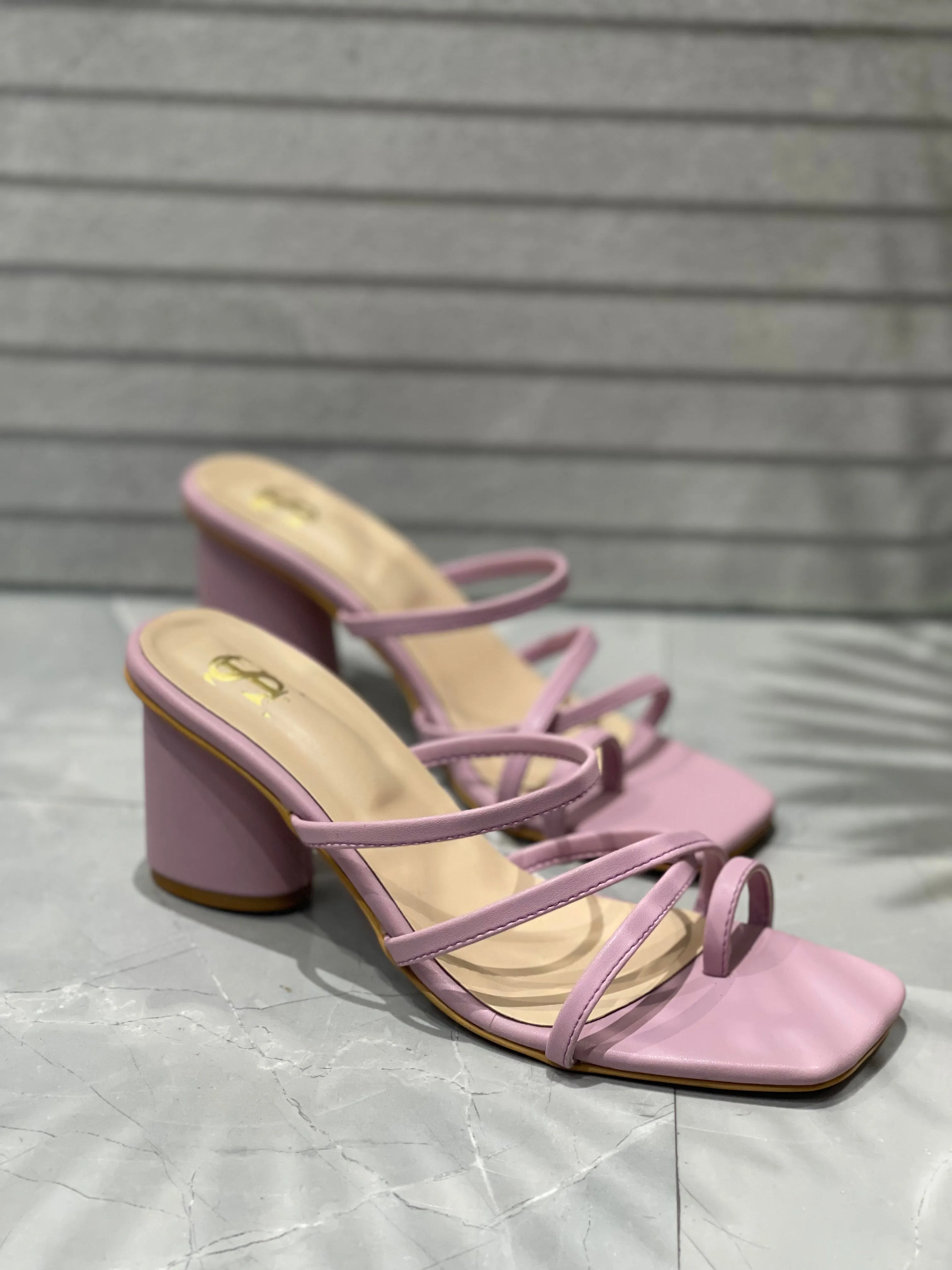 Hazel Mauve Strappy heels