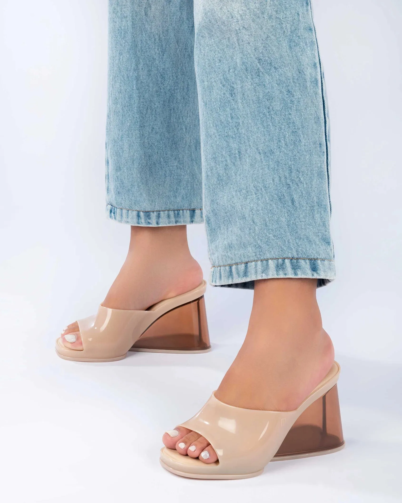 Melissa Darling Wedge Sandals in Beige