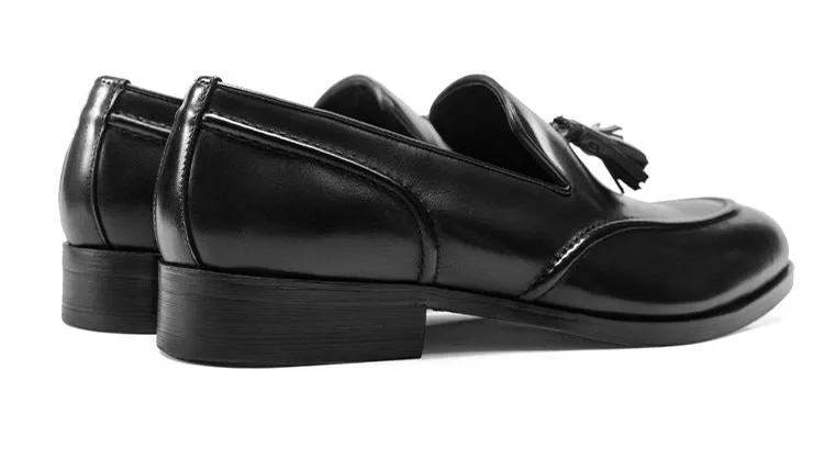 Men tassel loafers stylish formal casual slip on leather loafers