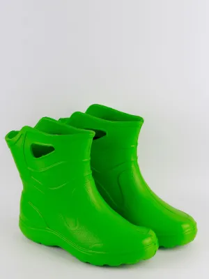 Men's  Faux Leather Indoor Ankle Boots,Green