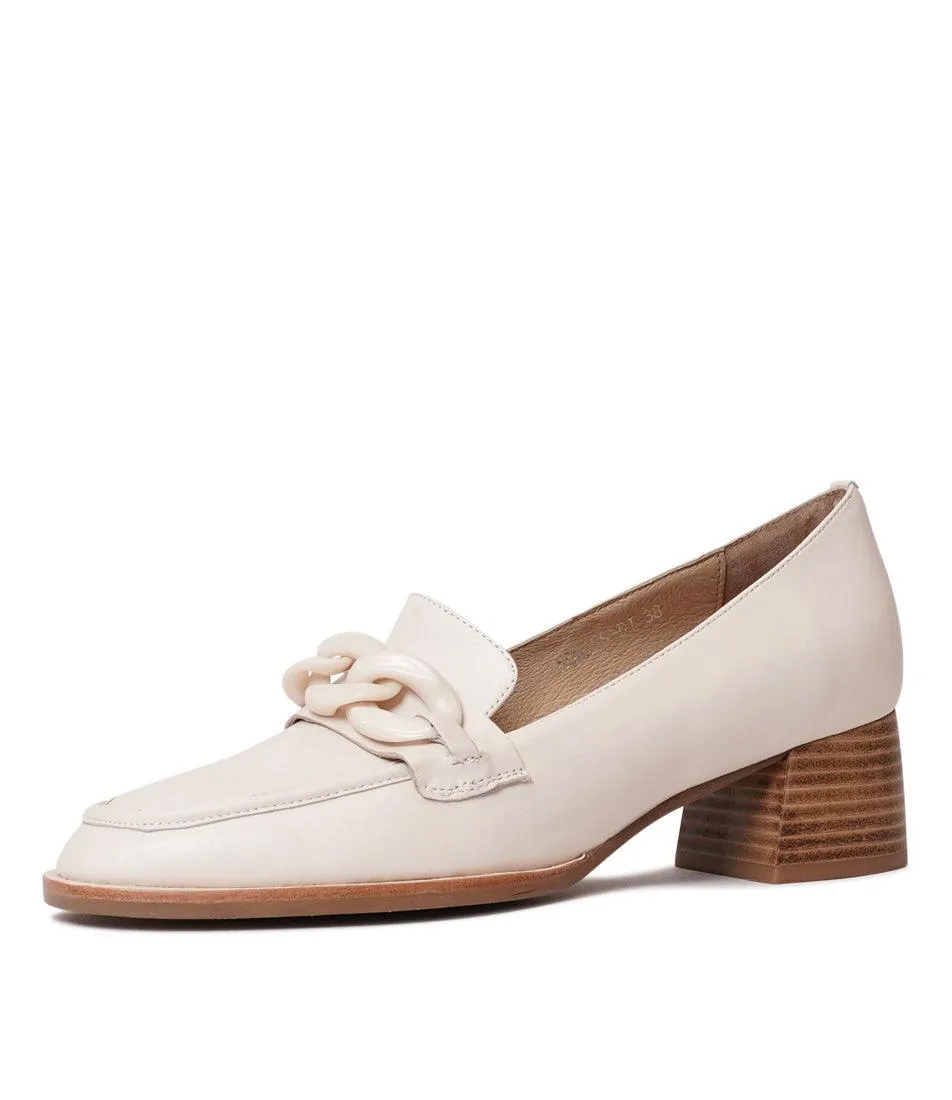 Nomass Creamy Leather Loafers