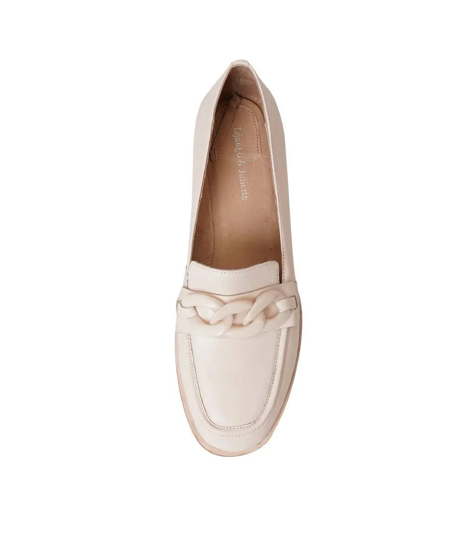 Nomass Creamy Leather Loafers