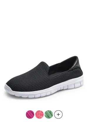 Panchita Women's Slip-On Black Shoes