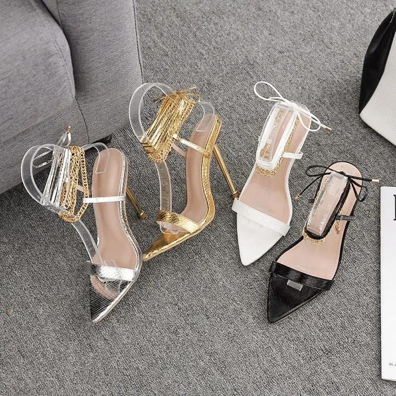 Pointed Strappy Sandals