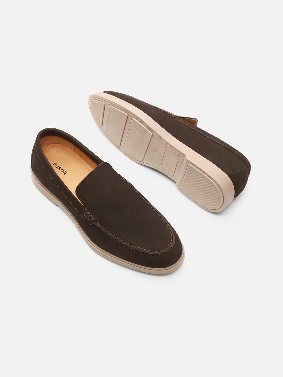 Slip-On Suede Loafers - FAMS24-045