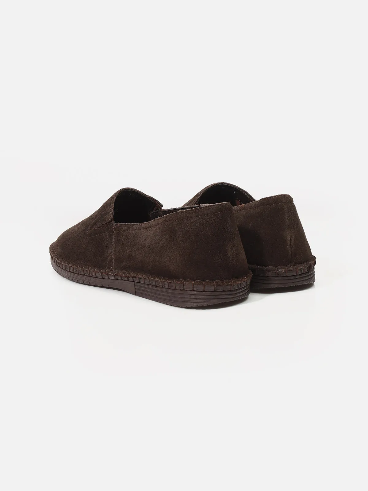 Suede Leather Espadrilles Shoes - FAMS24-027