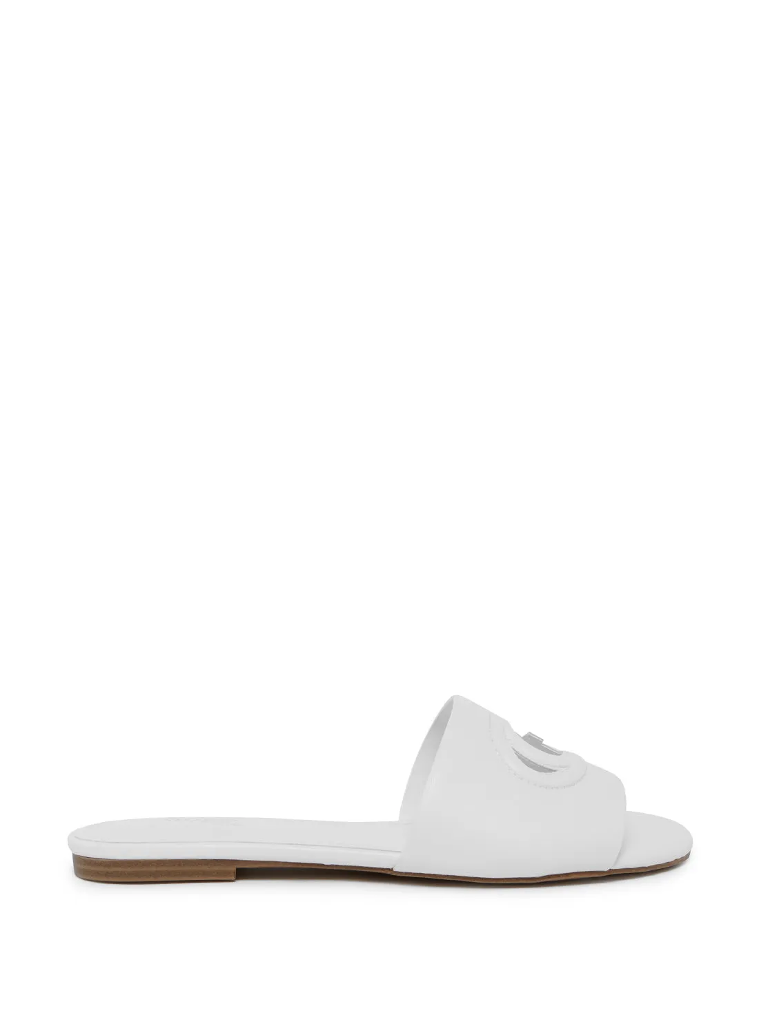 White Tashia Cutout Logo Slides