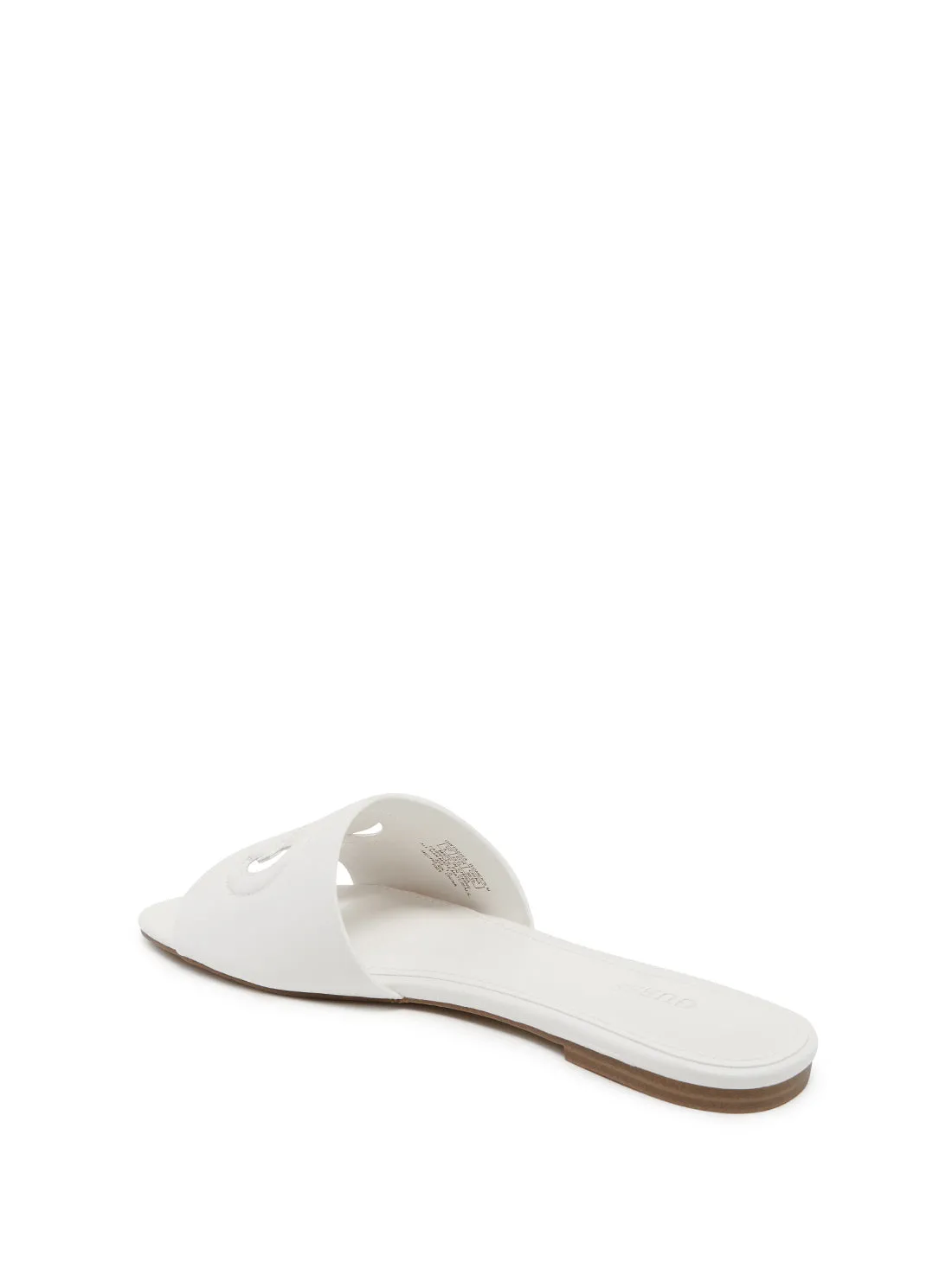 White Tashia Cutout Logo Slides