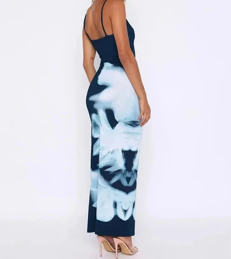 Zoriel – Floral silhouette – Maxi dress